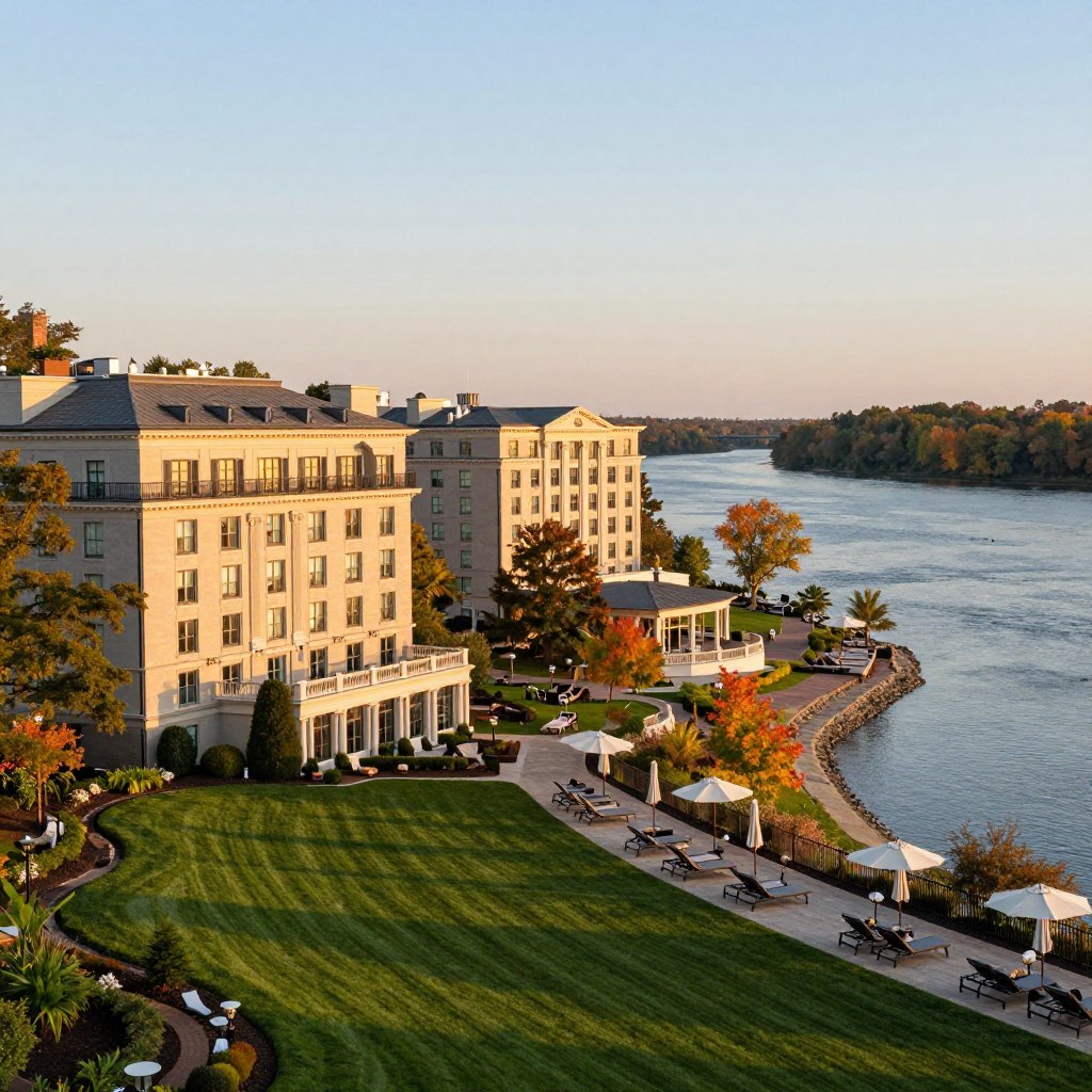 Lambertville luxury hotels riverfront view