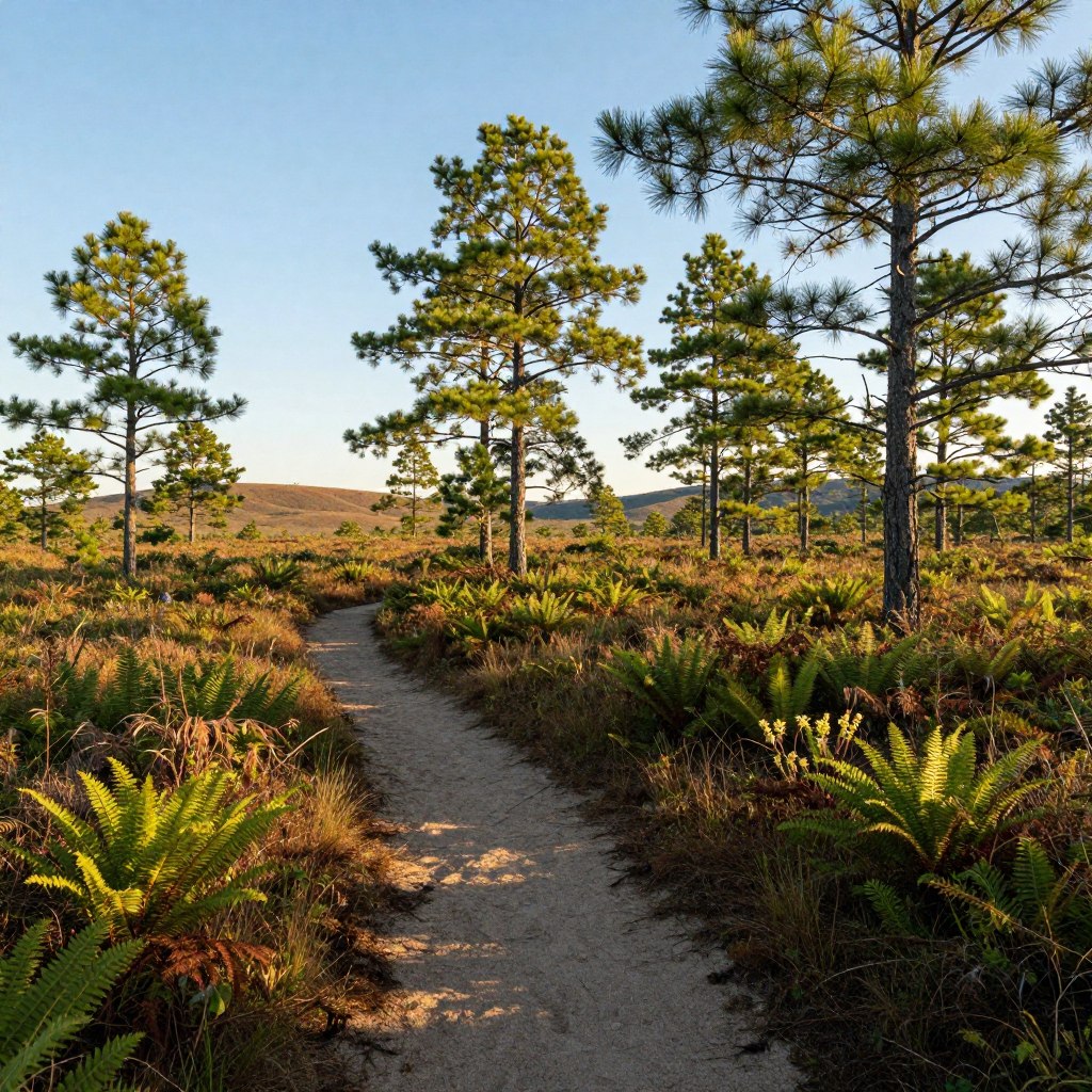 Pine Barrens Hiking Routes Landscape
