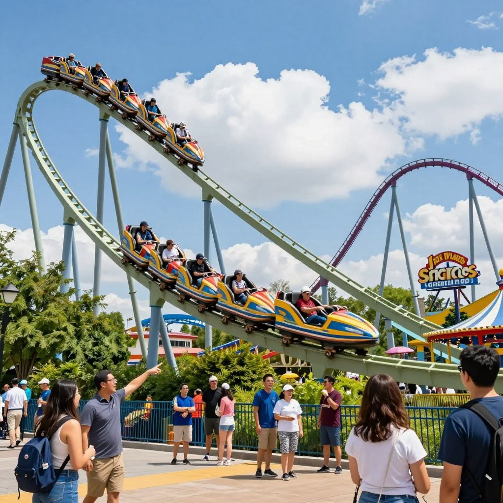 Six Flags Great Adventure Roller Coaster